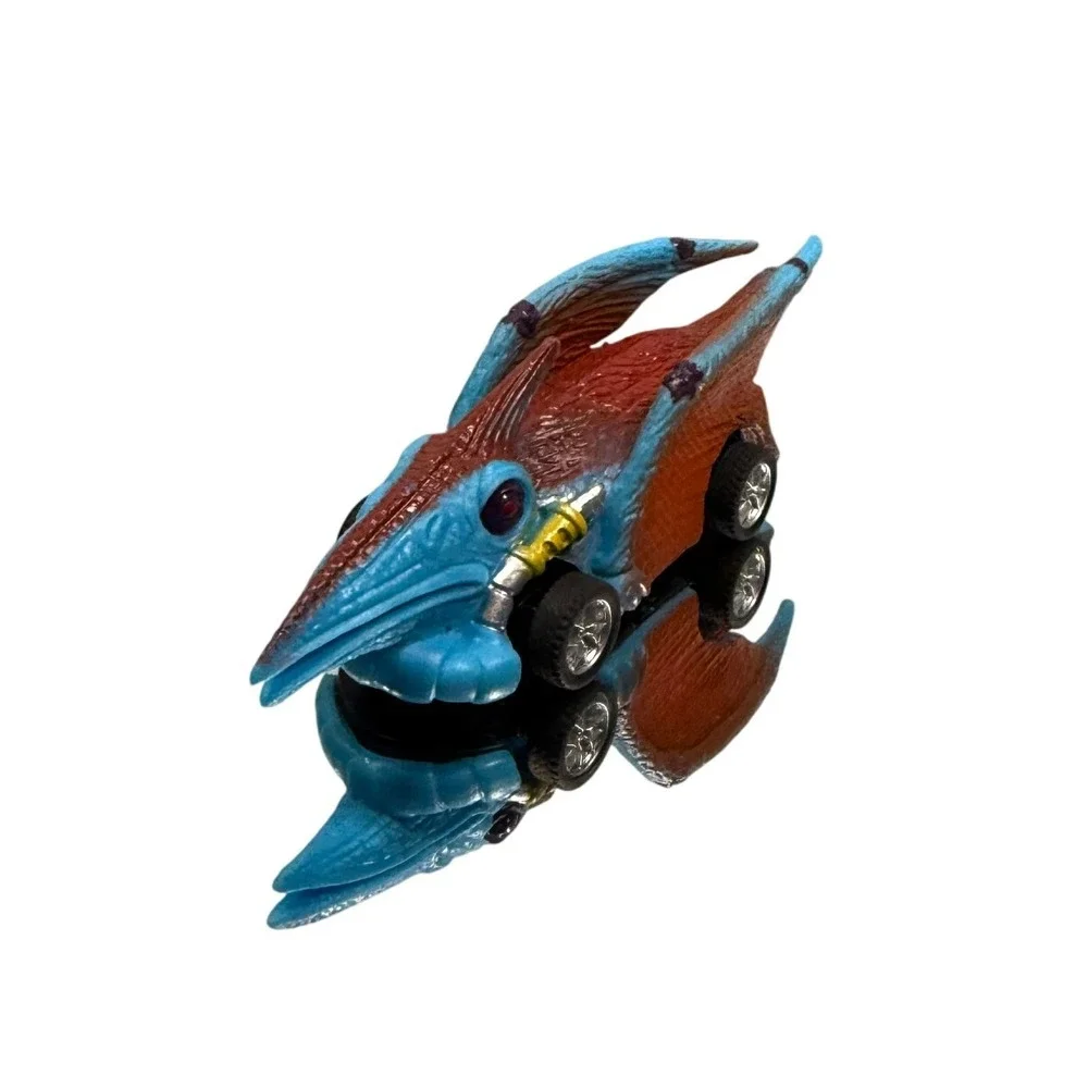 Dinocar Pterodactyl-Style Brown‎ & Blue Toy Car Unique Dinosaur Vehicle